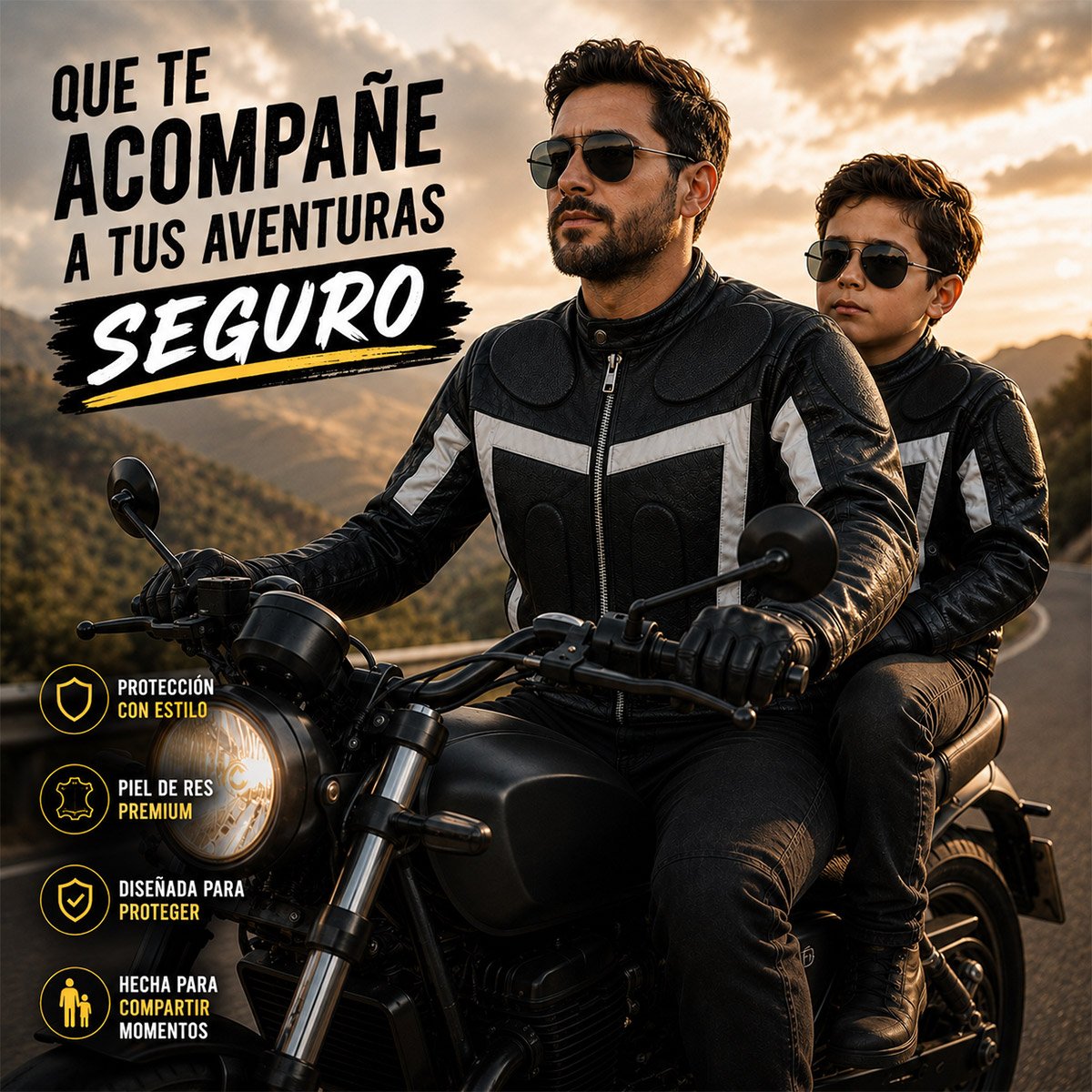 Chamarra Biker para niño Ks21 - Image 6