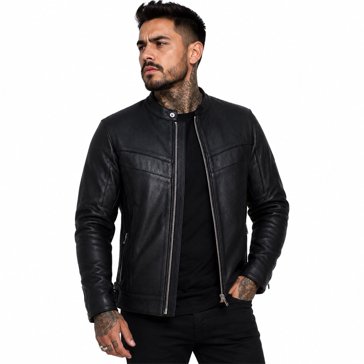 Chamarra biker para hombre Cs21PN