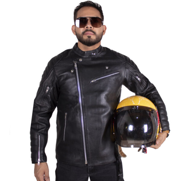 Chamarra biker para hombre hs