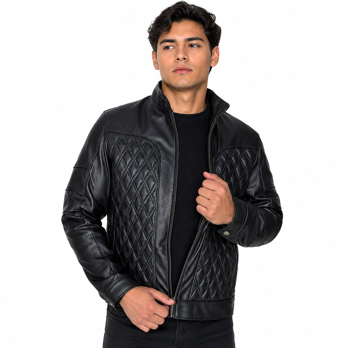 Chamarra de piel para hombre C4