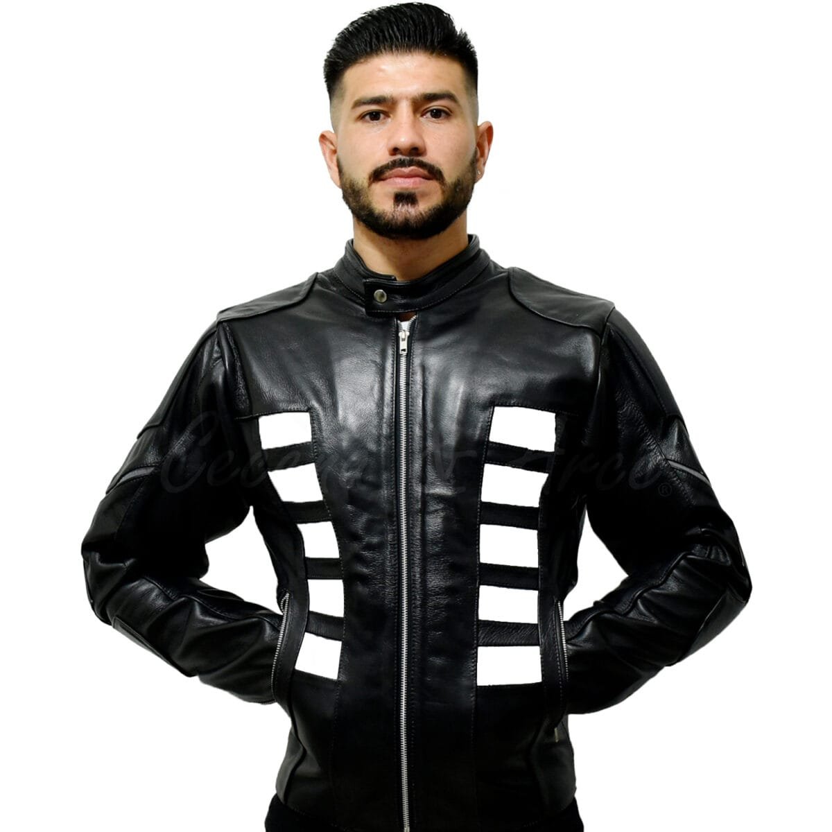 Chamarra biker para hombre Cs20