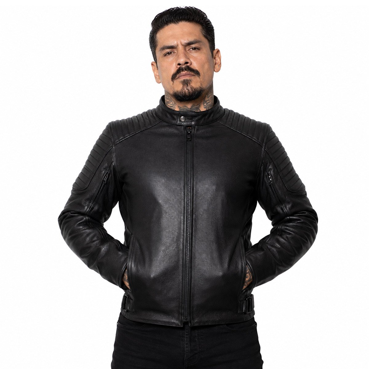 Chamarra Warrior biker para hombre
