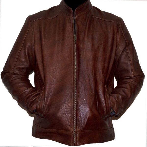 Chamarra de piel para hombre C5 Zolin - Image 3