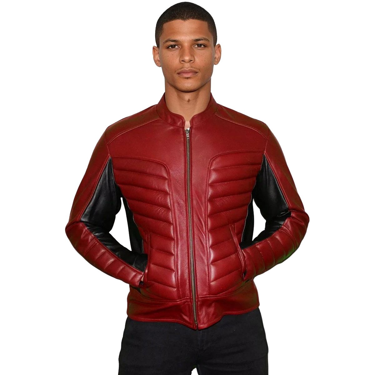 Chamarra de piel para hombre C13 - Image 3