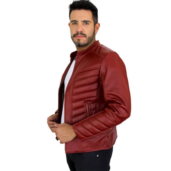 Chamarra de piel para hombre C13 - Image 3