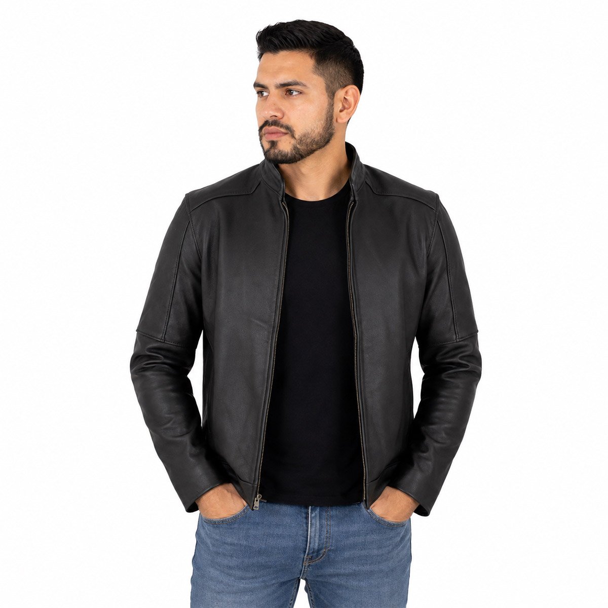 Chamarra de piel para hombre C5 Zolin