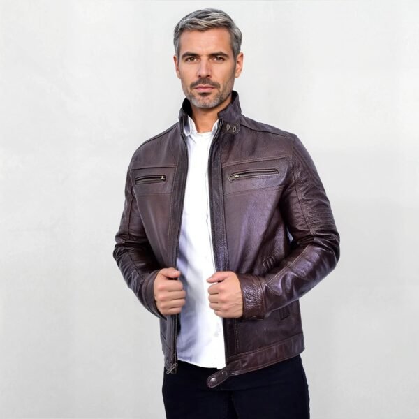 Chamarra de Piel para hombre C6 Ocelotl - Image 3