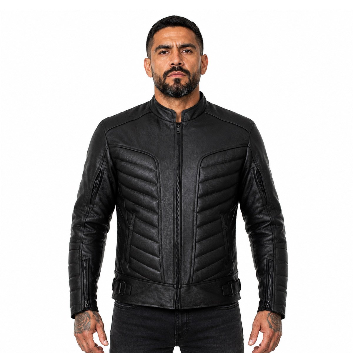 Chamarra de biker para hombre Cs13