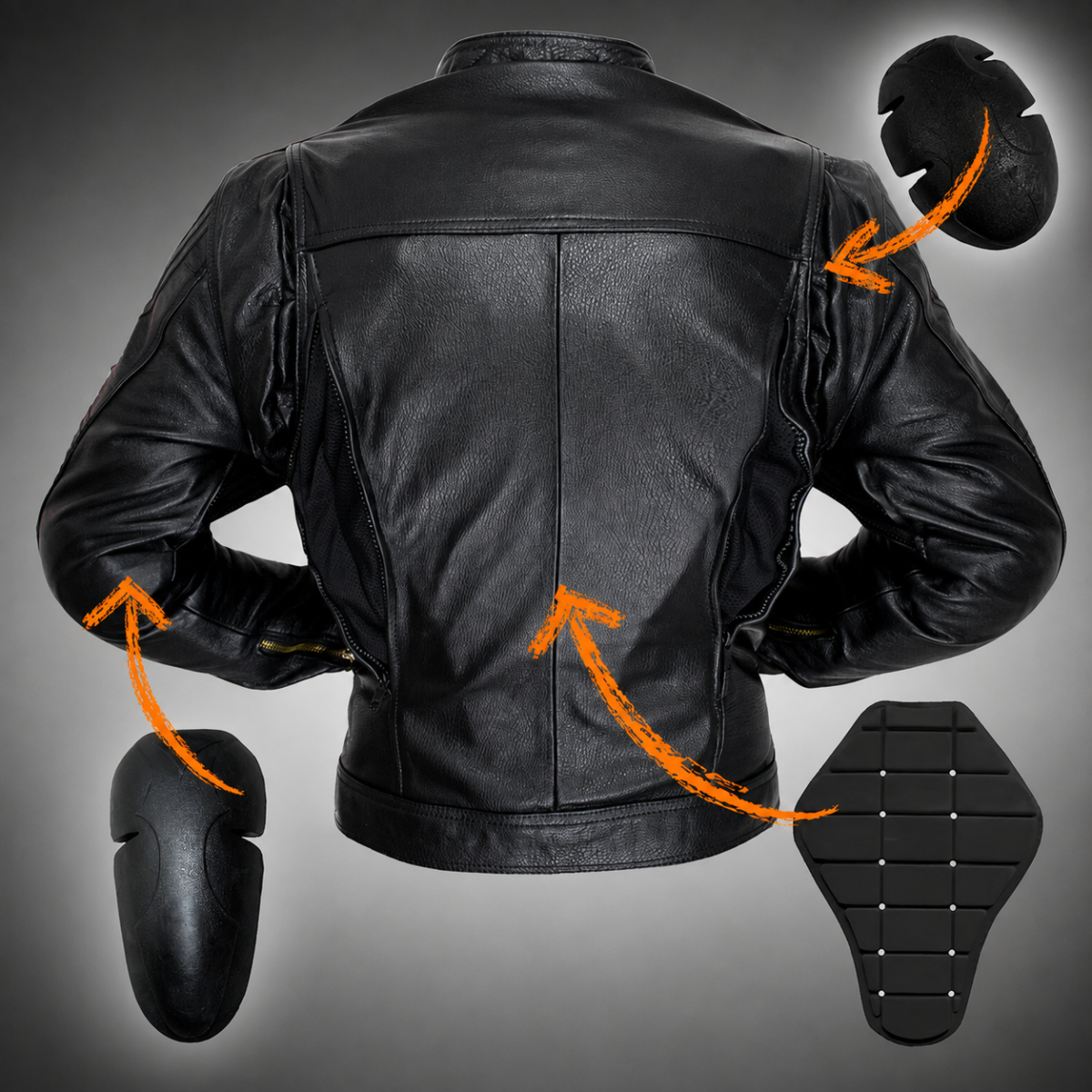Chamarra biker para hombre Cs6 - Image 4
