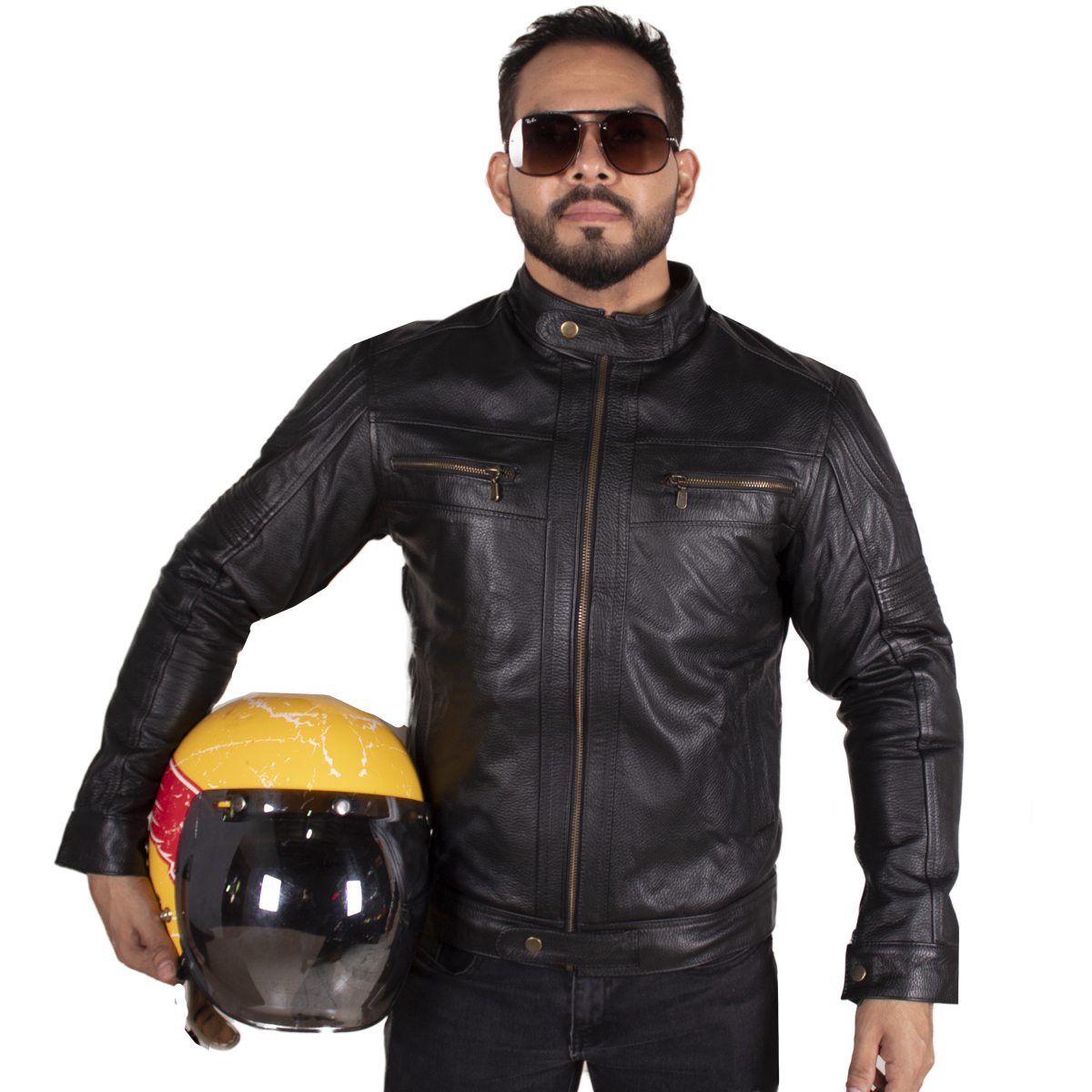 Chamarra biker para hombre Cs6