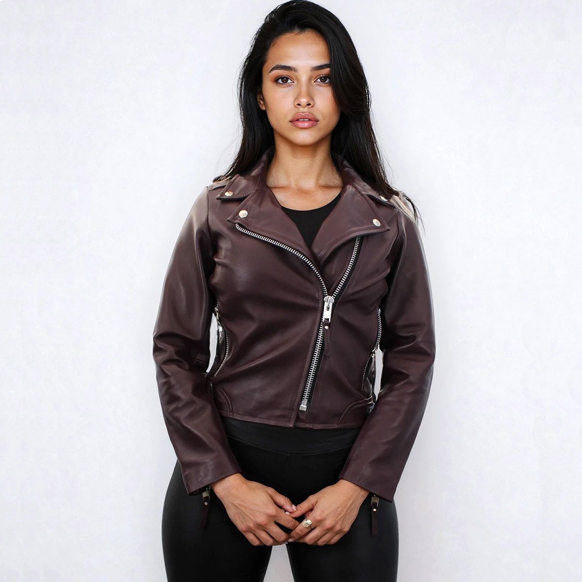 Chamarra de piel para mujer Dclásica