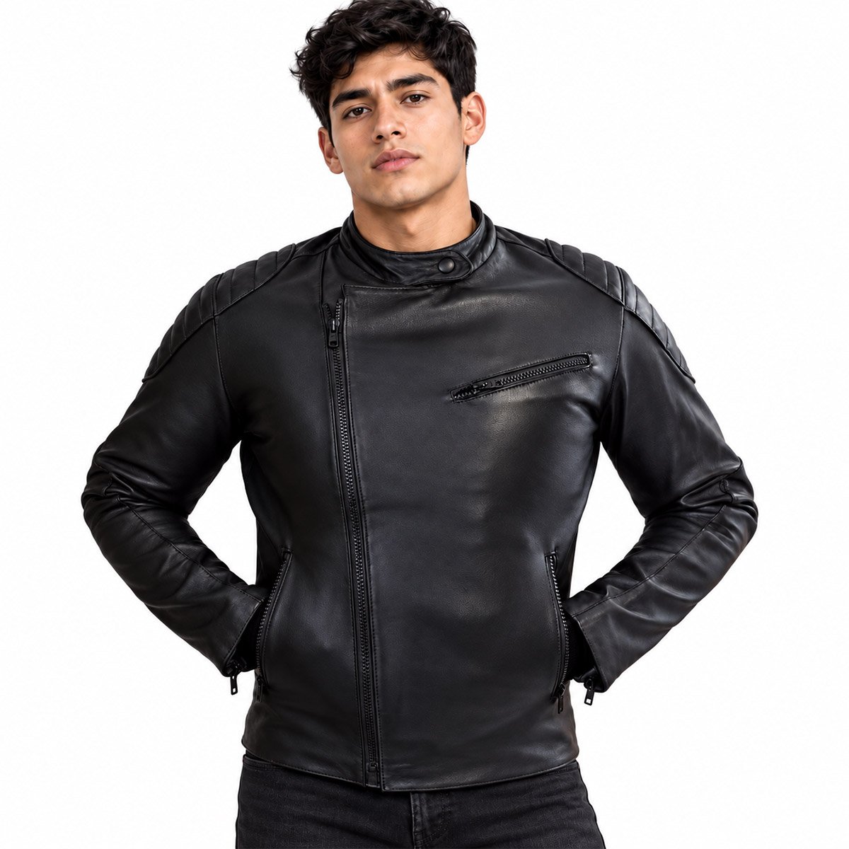 Chamarra de piel para hombre H3MSC
