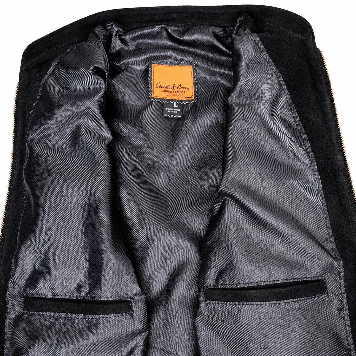 Chamarra de piel para mujer M0 - Image 18