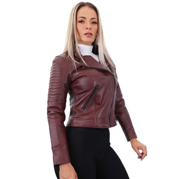 Chamarra de piel para mujer M2 - Image 5