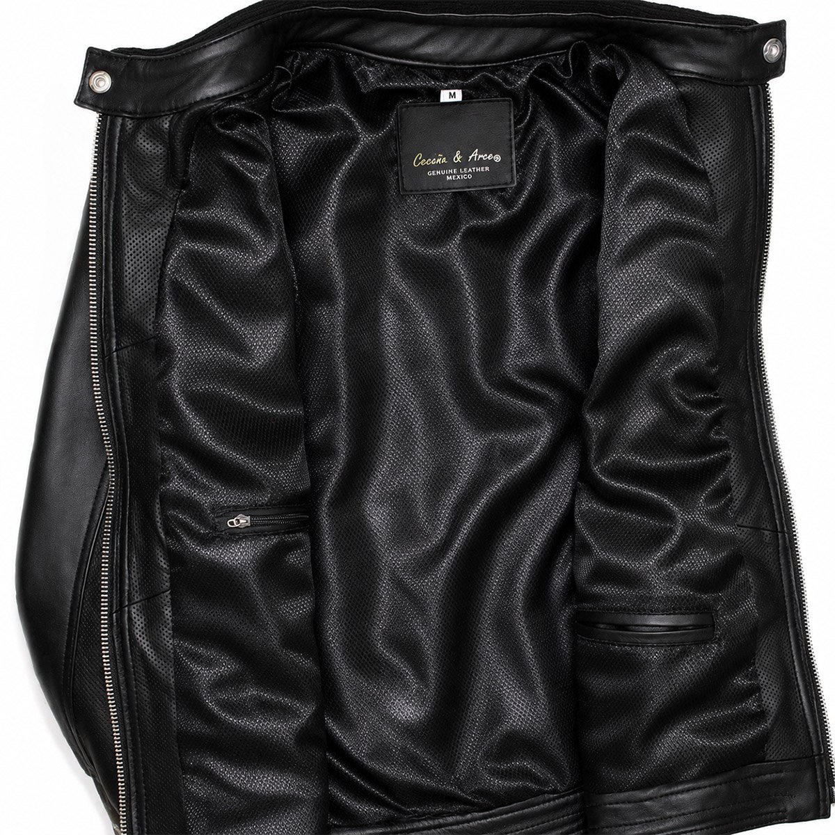 Chamarra de piel para mujer M20 - Image 6