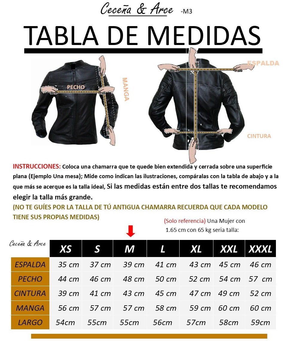 Chamarra de piel para mujer M3 - Image 3