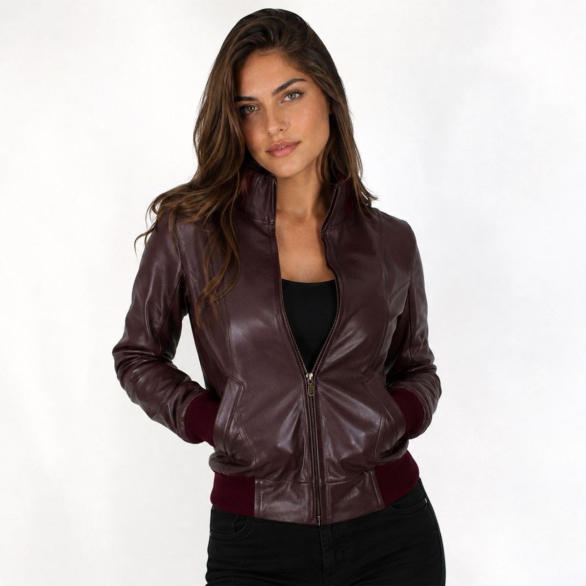 Chamarra de piel para mujer M50
