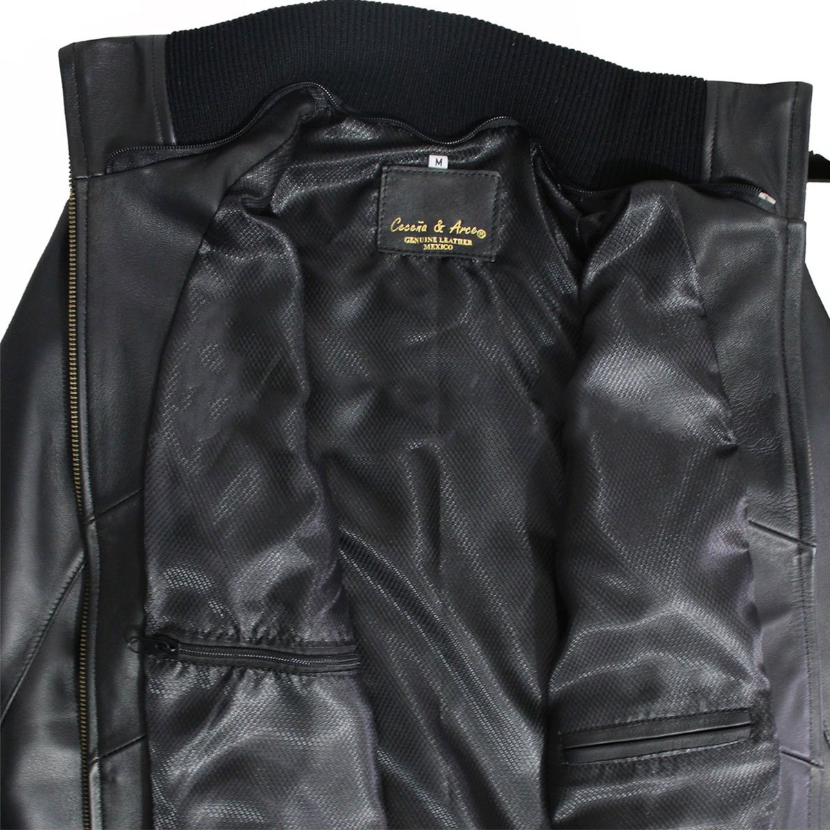 Chamarra de piel para mujer M50 - Image 17