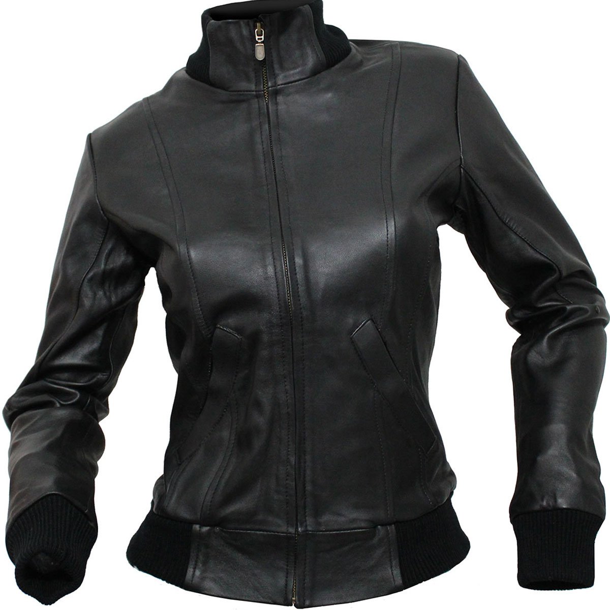 Chamarra de piel para mujer M50 - Image 18
