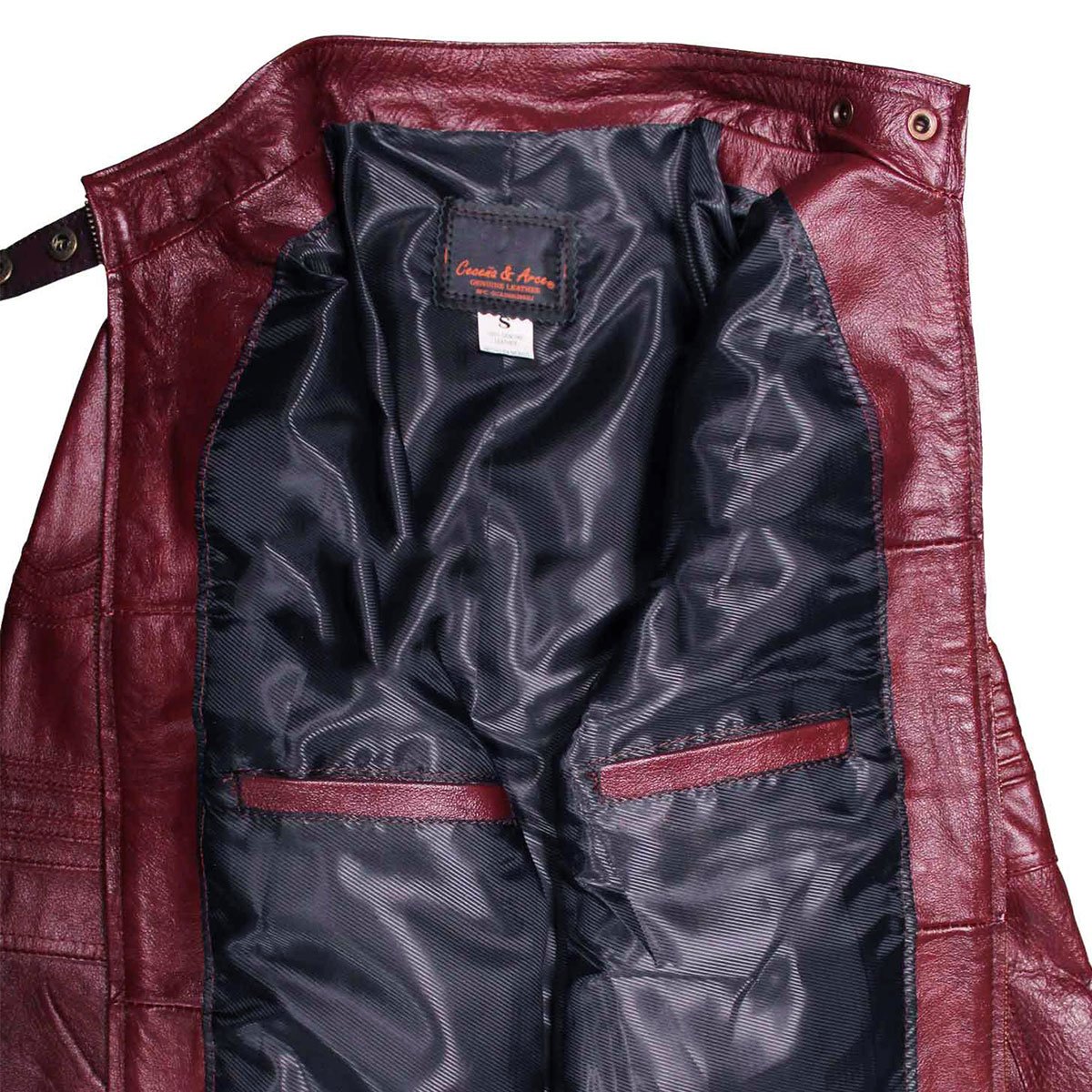Chamarra de piel para mujer M6 - Image 6
