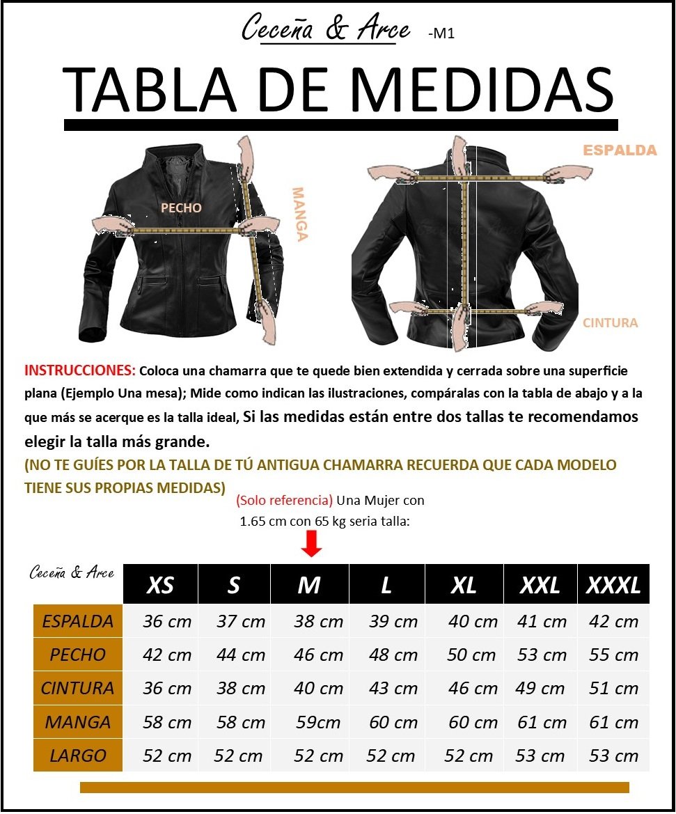 Chamarra de piel para mujer M1 - Image 5