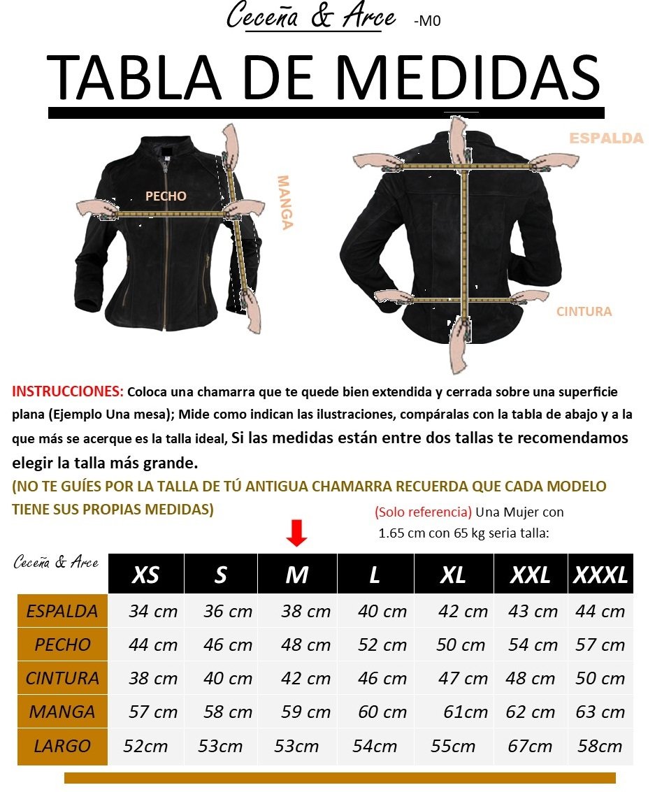 Chamarra de piel para mujer M0 - Image 6