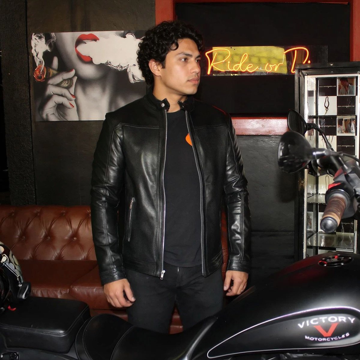 Chamarra de piel para hombre C3 Xochipilli - Image 4