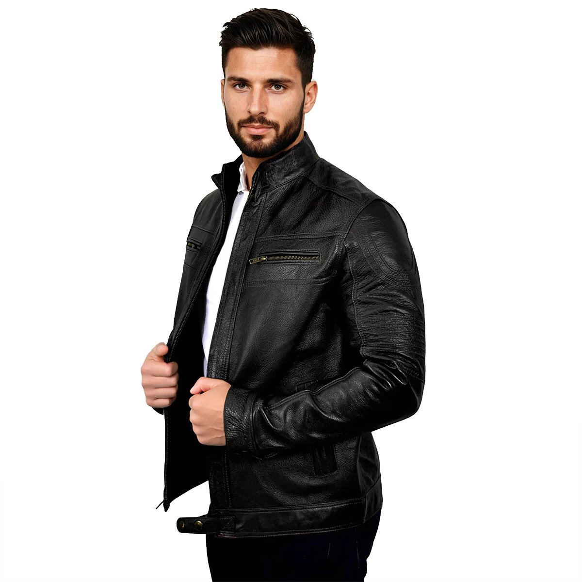 Chamarra de Piel para hombre C6 Ocelotl