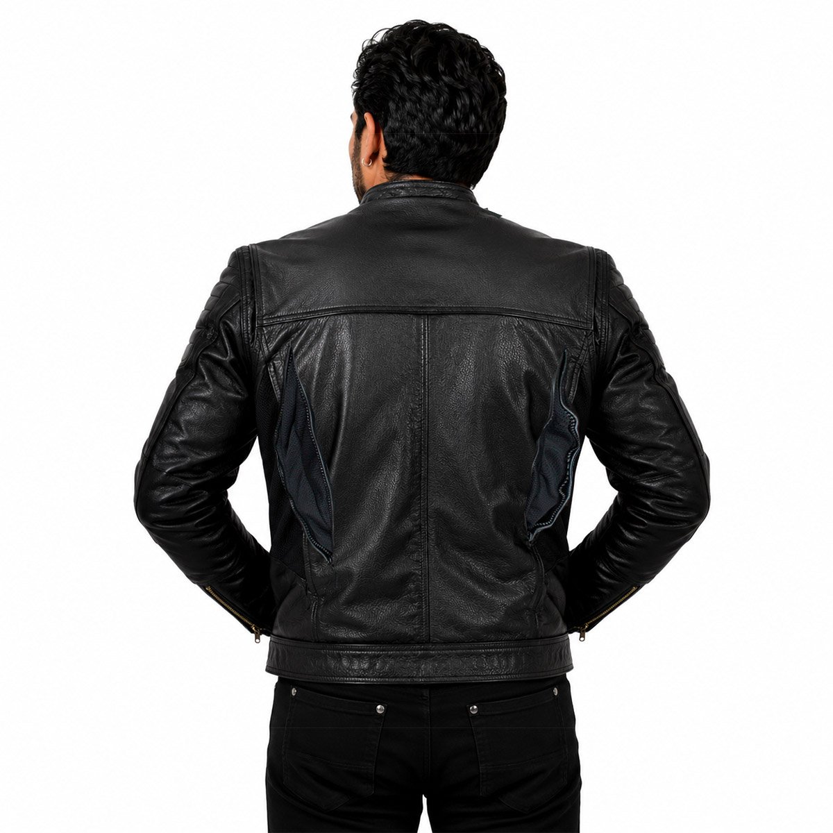 Chamarra biker para hombre Cs6 - Image 6