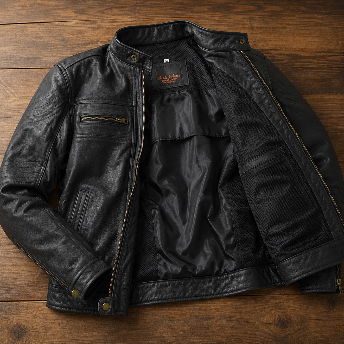 Chamarra biker para hombre Cs6 - Image 5