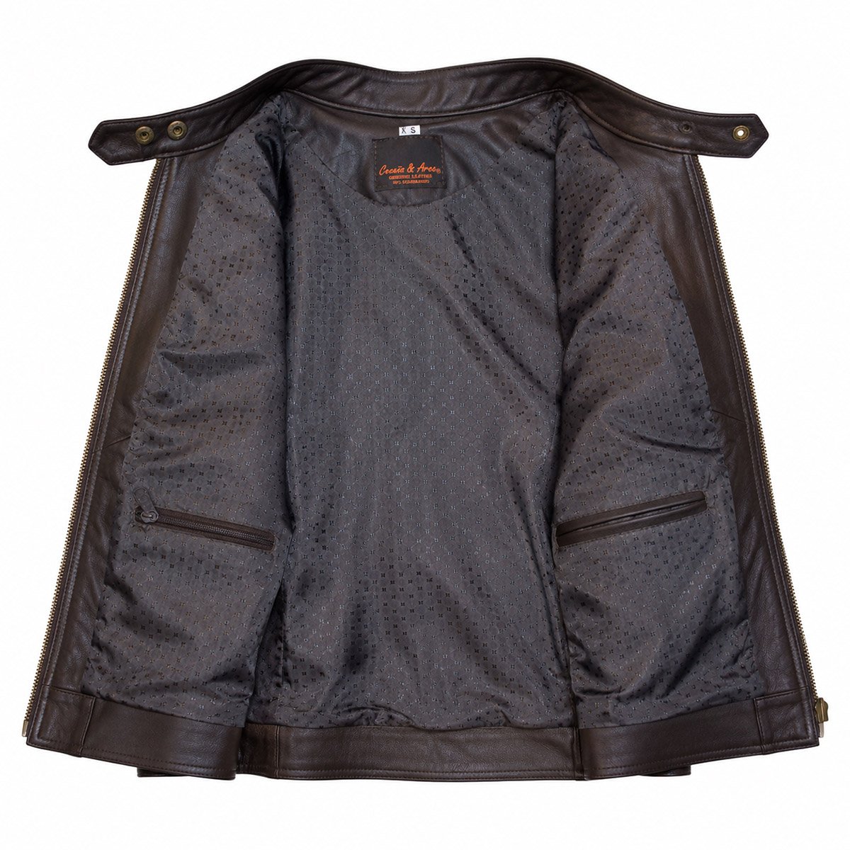 Chamarra de piel para mujer M52 - Image 24
