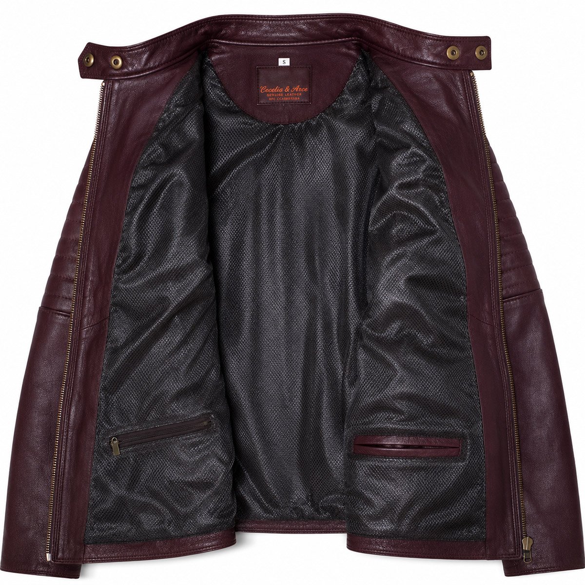Chamarra de piel para mujer M52 - Image 5