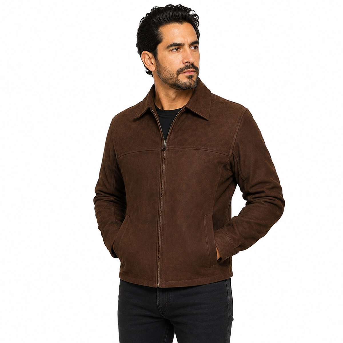 Chamarra Nubuck Saco Italiano