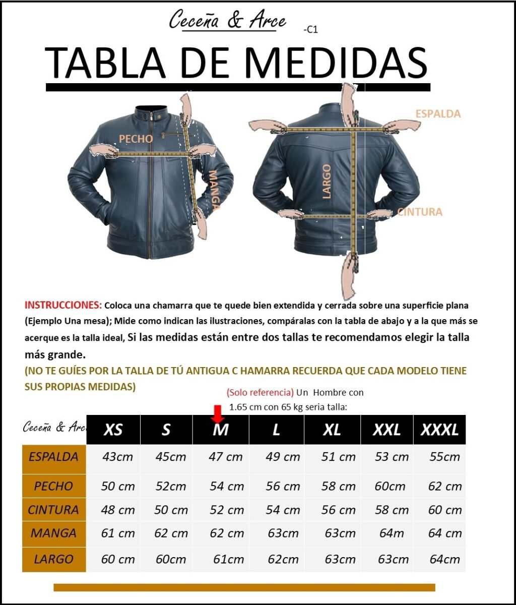 C1 TABLA DE MEDIDAS