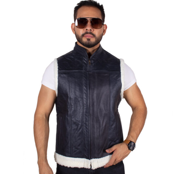 Chaleco de piel para hombre Ch90