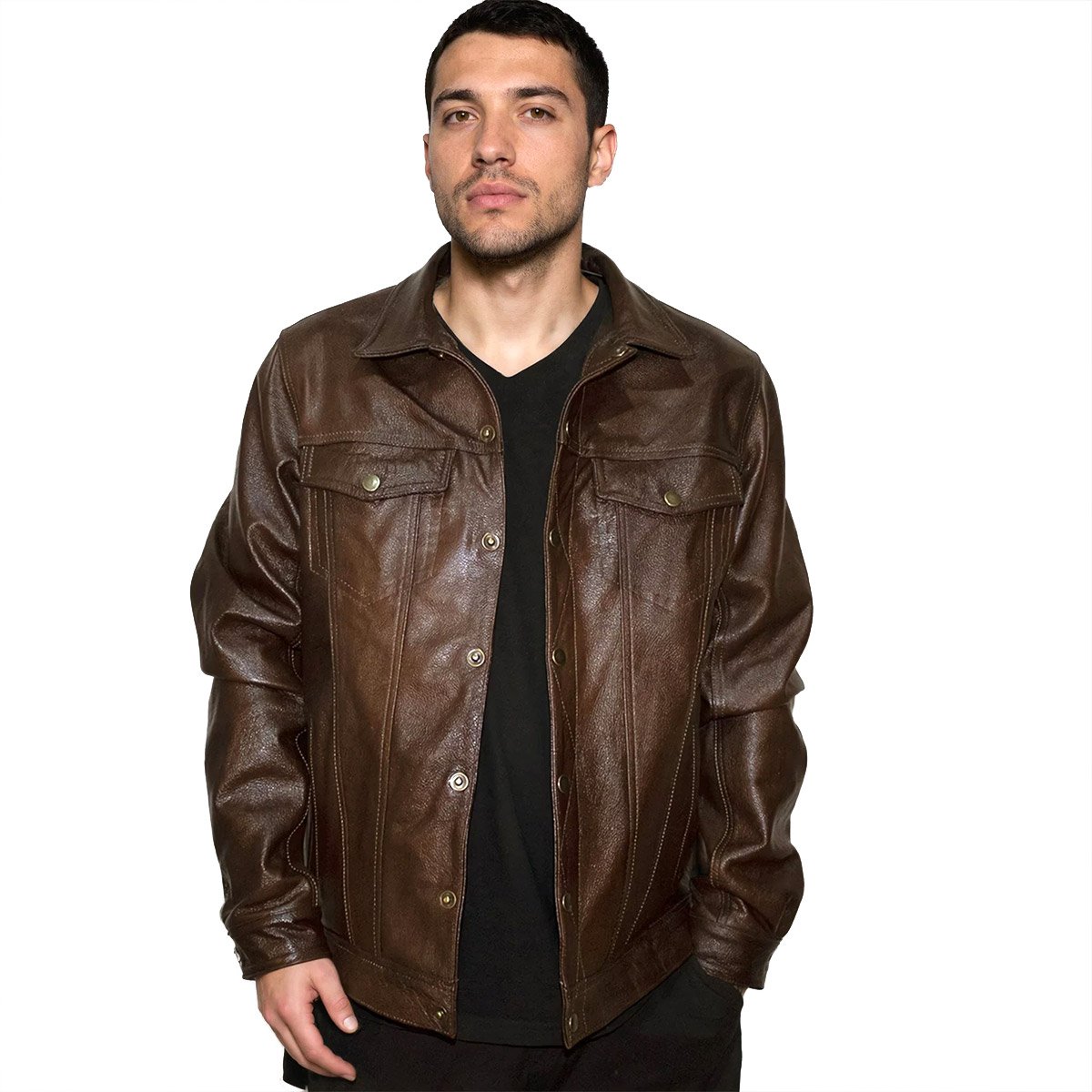Chamarra de piel para hombre C2