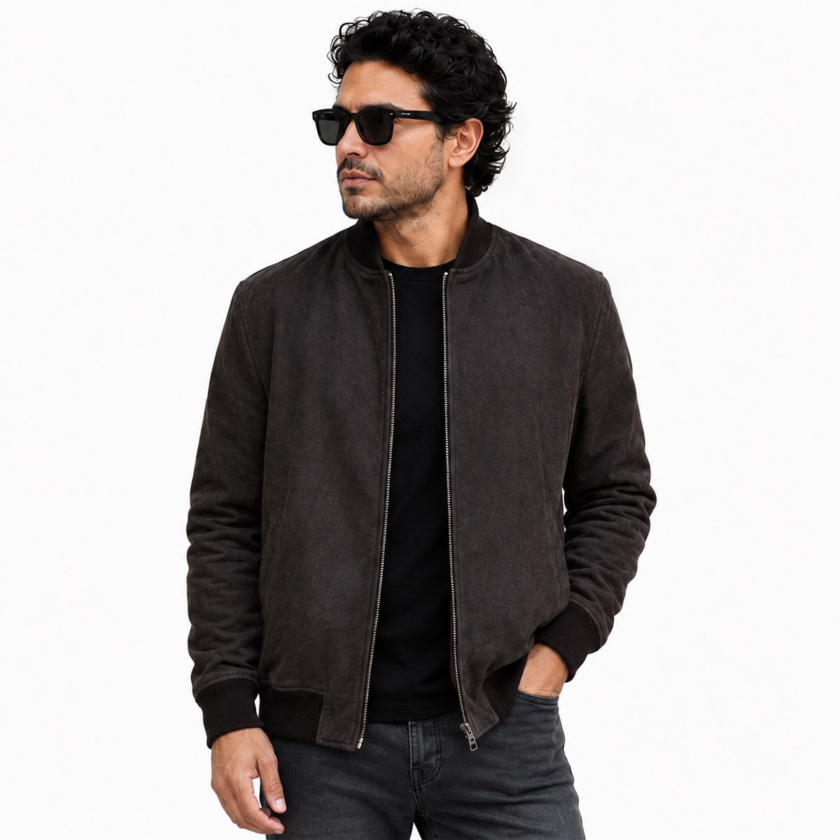 Chamarra Para Hombre 100% Piel De Moda C12