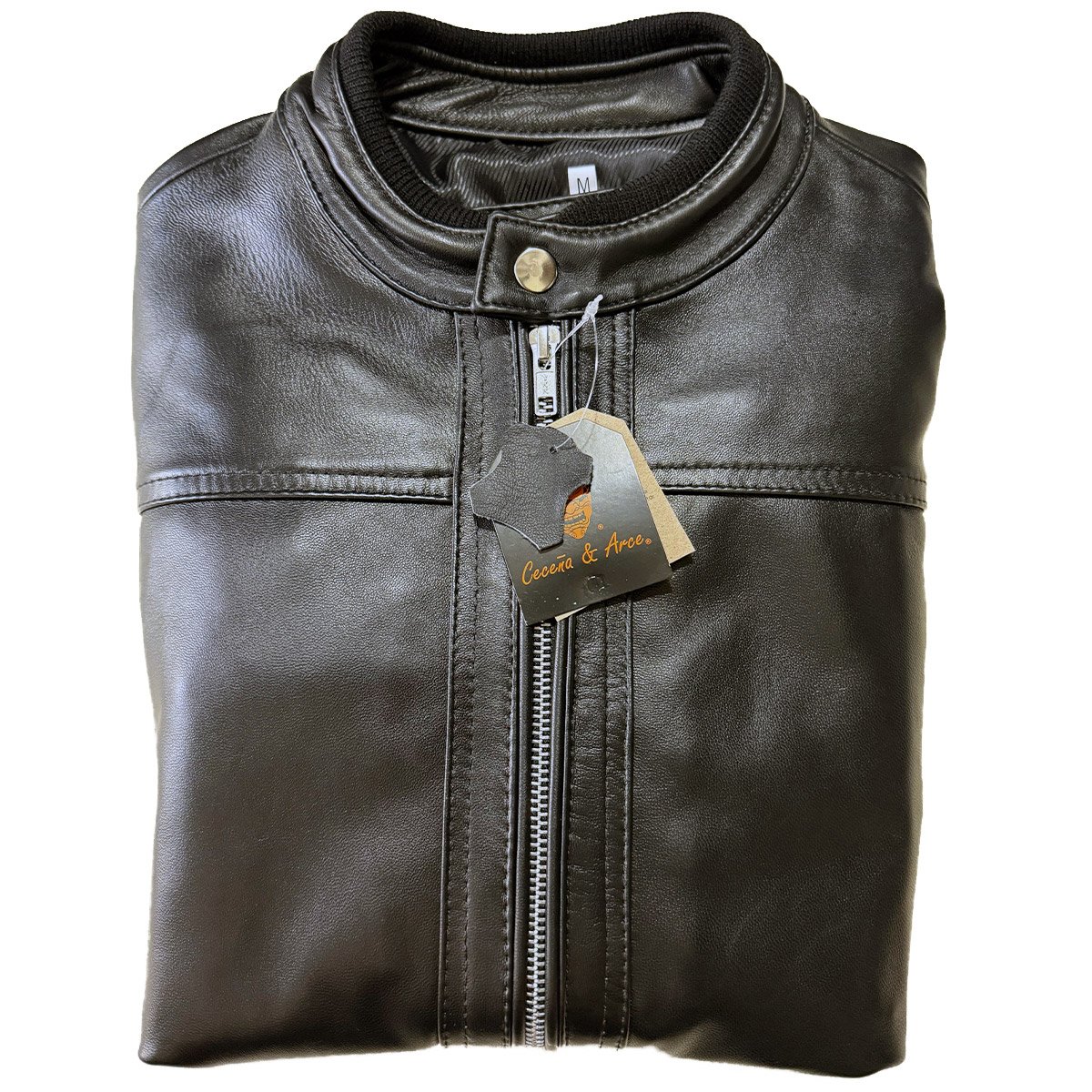 Chamarra de piel para hombre C3E - Image 4