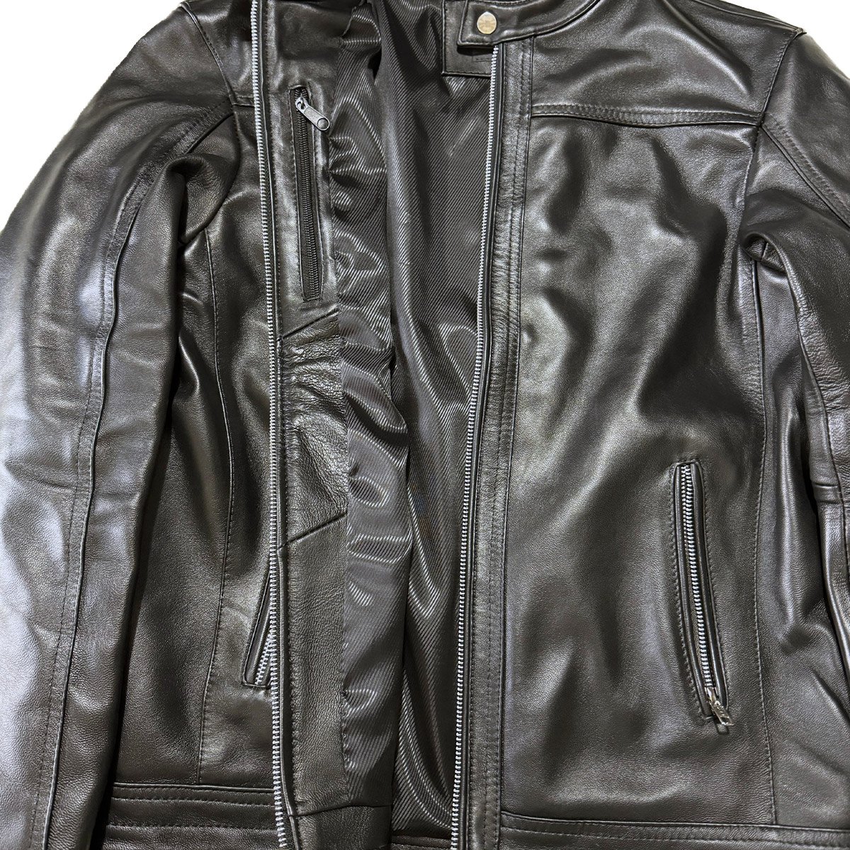 Chamarra de piel para hombre C3E - Image 5