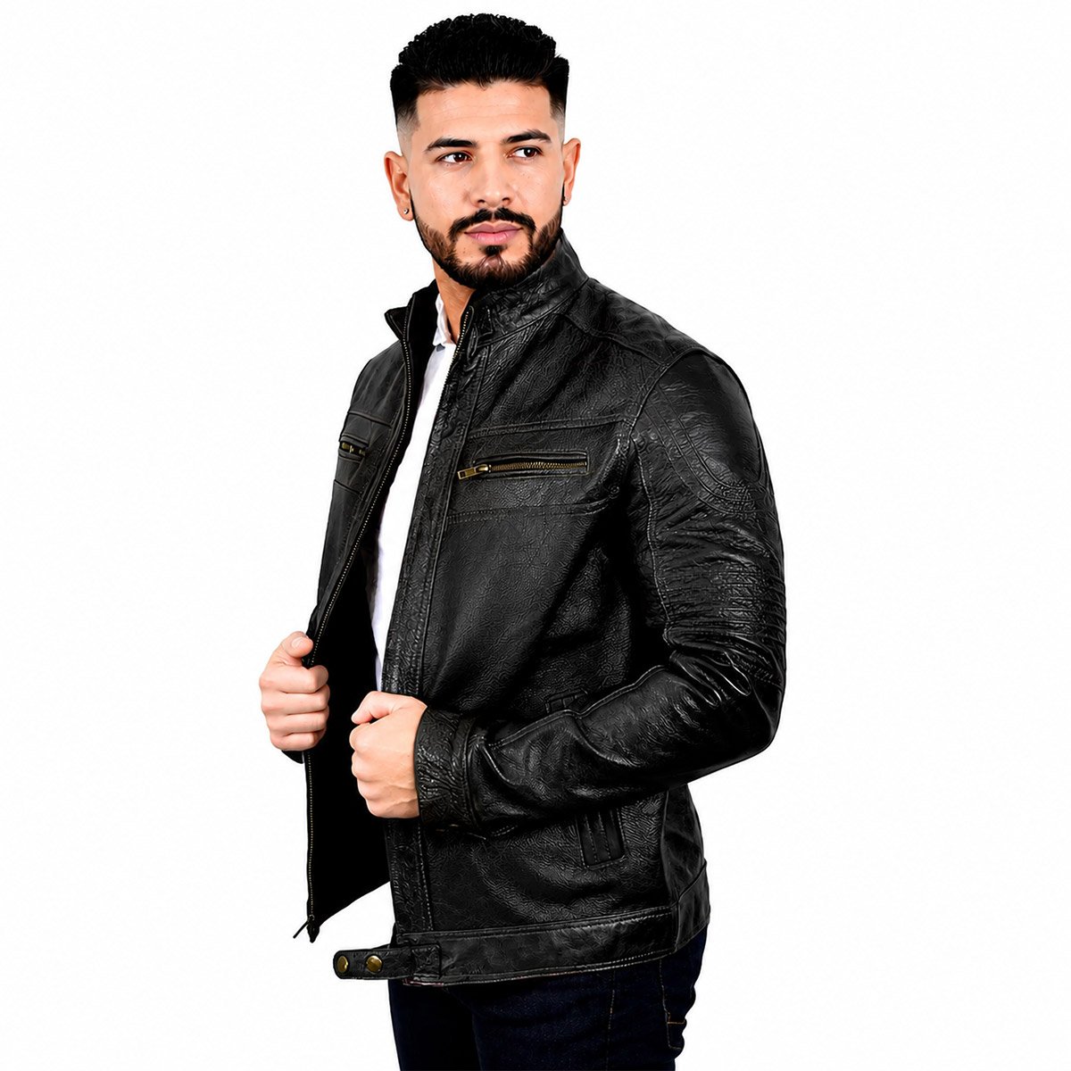 Chamarra de Piel para hombre C6 Ocelotl